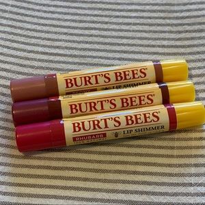 Set of Three Burts Burt’s Bees Lip Shimmers